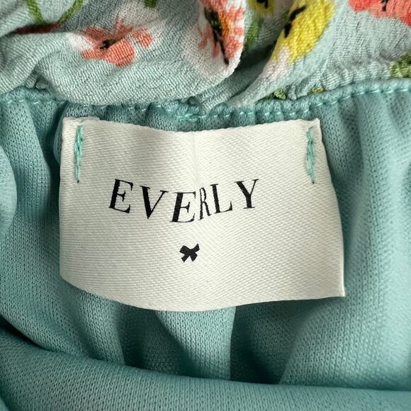 Everly Womens Mini Dress Medium Floral Fairy Cottagecore Romantic Coquette Beach - Picture 2 of 10